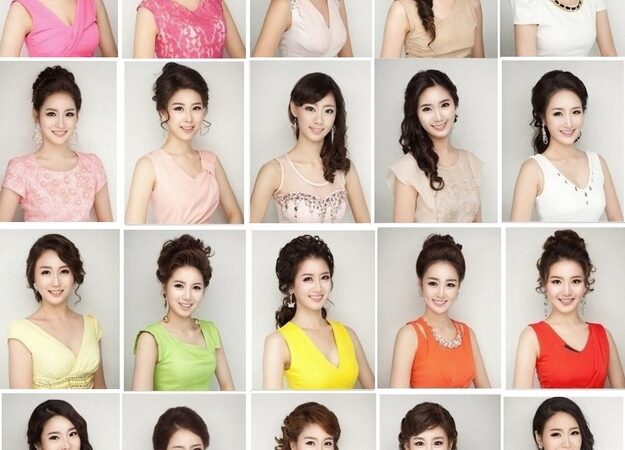 Plastinės operacijos jas padarė „vieno veido“: 20  vienodų Pietų Korėjos grožio konkurso dalyvių (foto)