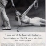 Keistas „vintažinių“ moteriško apatinio trikotažo reklamų pasaulis (foto)