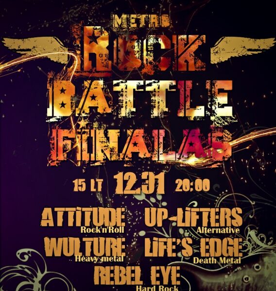 „Metro rock battle“ finalas – Naujųjų metų išvakarėse