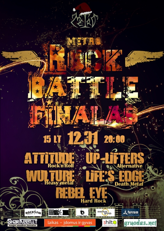 „Metro rock battle“ finalas – Naujųjų metų išvakarėse