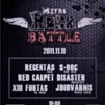 Šeštadienį  vyks IV- iasis METRO ROCK BATTLE atrankinis turas
