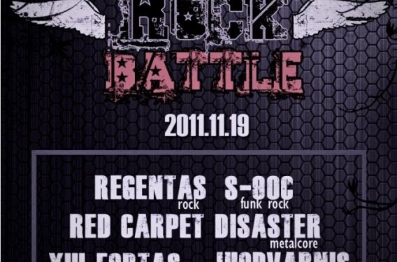 Šeštadienį  vyks IV- iasis METRO ROCK BATTLE atrankinis turas