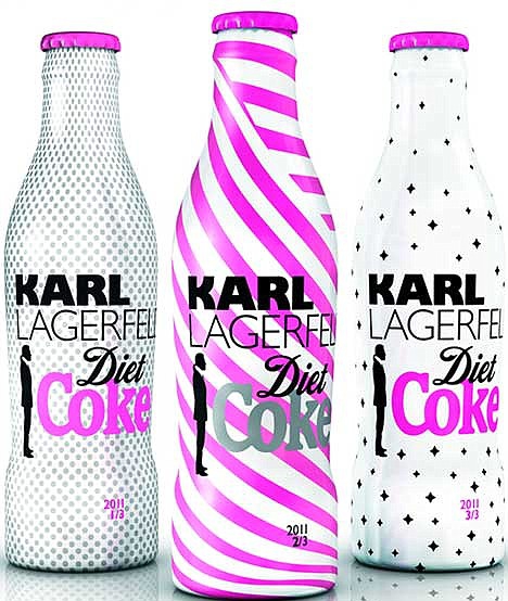 K.Lagerfeldas sukūrė dietinių Coca-Cola buteliukų kolekciją