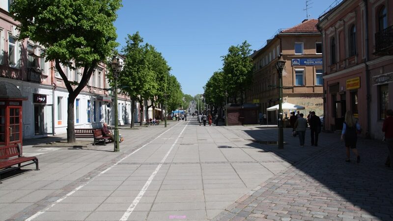 Kauno senamiestis ankstina vasaros pradžią