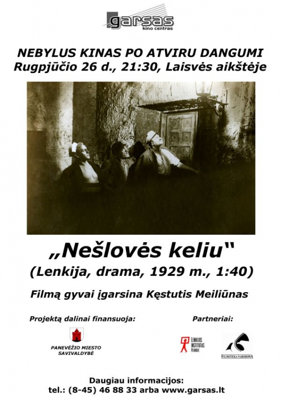 Kine po atviru dangumi – lenkų nebylaus kino šedevras