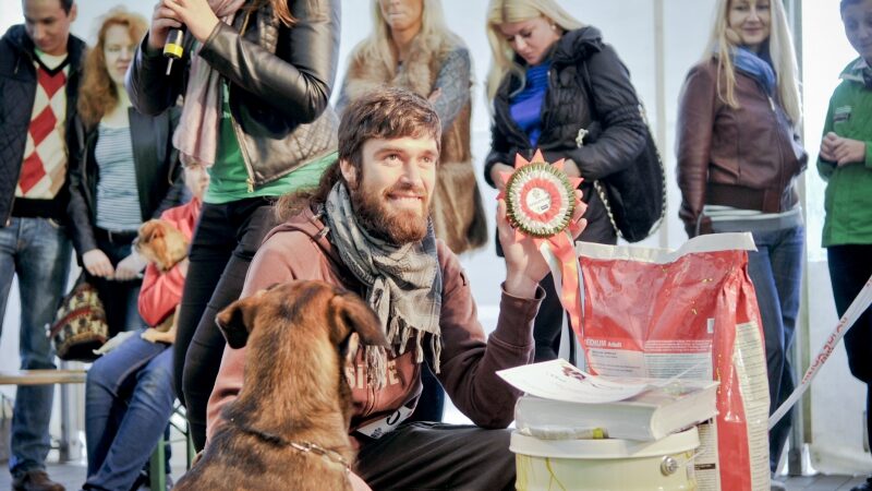 Labdaringos šunų parodos „BIG Match Show“ nugalėtoju tapo mišrūnas Džekis (foto)