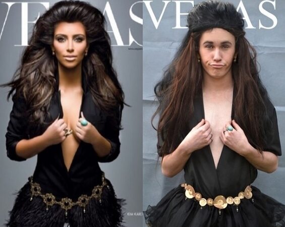 Linksmai: paauglys pamėgdžiojo K. Kardashian, M. Cyrus, Lady Gaga ir kitas įžymybes (foto)