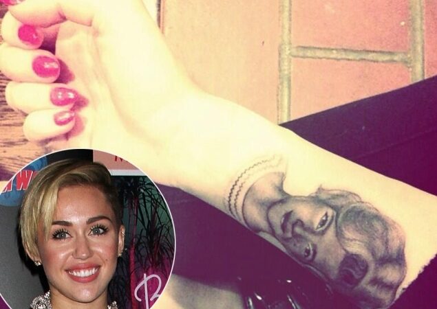 Naujoji Miley Cyrus tatuiruotė – senelės atvaizdas (foto)