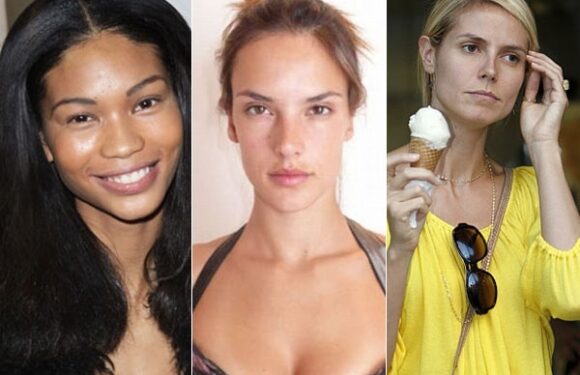 Žymūs modeliai be makiažo (foto)
