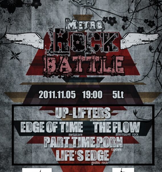 Šeštadienį  vyks III- iasis METRO ROCK BATTLE atrankinis turas