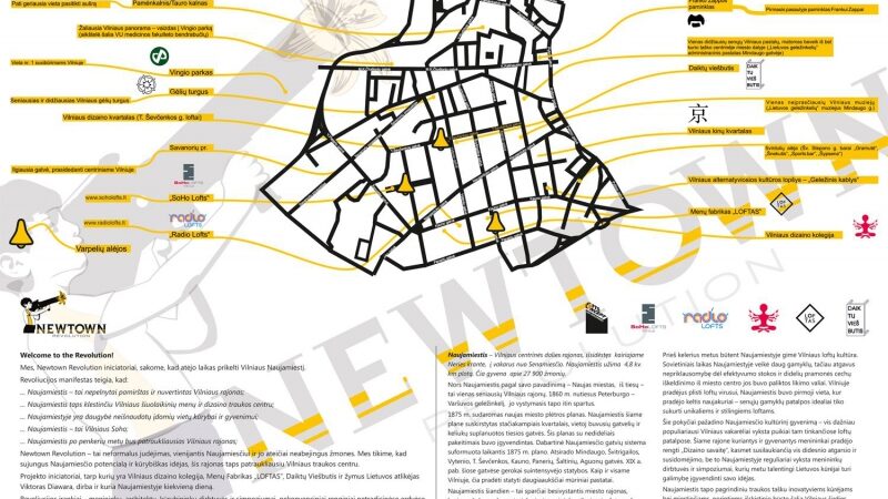 Pristatytas neatrastų Naujamiesčio vietų žemėlapis