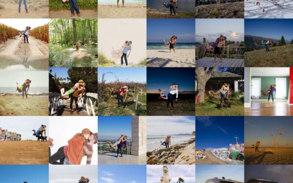 Pora 4 metus fiksavo savo bučinį skirtingose pasaulio vietose (foto)