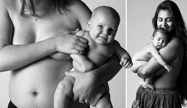 Graži tokia, kokia esi! Netobuli, tačiau nuostabūs mamų ir neščiųjų aktai (foto)