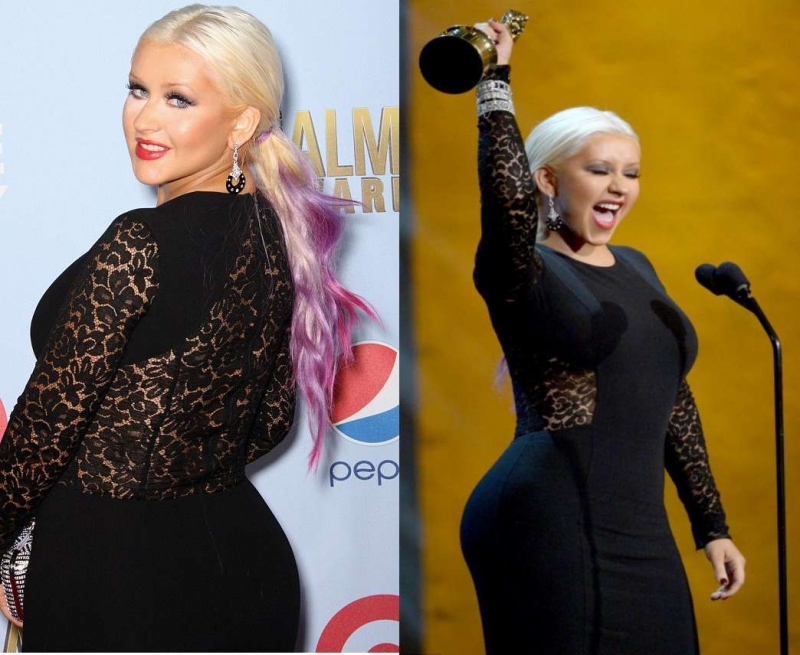 Dainininkė Christina Aguilera džiaugiasi smarkiai pakitusiomis kūno formomis (foto)