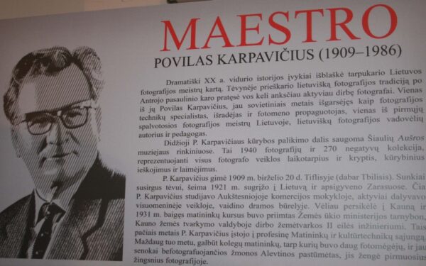 Fotografijų paroda „Maestro Povilas Karpavičius (1909-1986)”