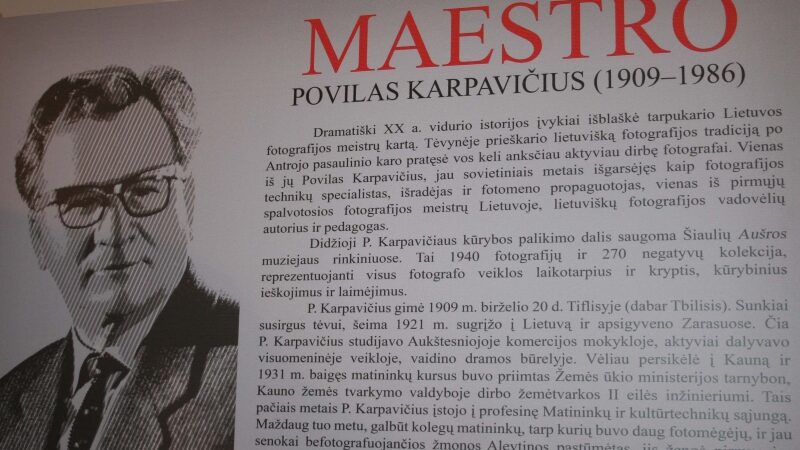 Fotografijų paroda „Maestro Povilas Karpavičius (1909-1986)”