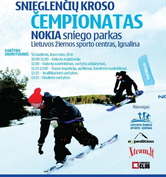 Ignalinoje – Lietuvos snieglenčių kroso čempionatas