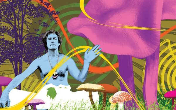 Psichodelika gražina spalvas, rytietiškus ornamentus ir egzotiškus sąskambius