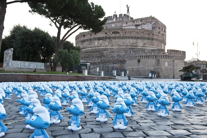Romoje paminėta pasaulinė smurfų diena (foto)