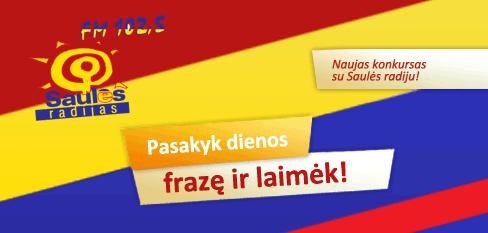 Radijo žaidimas – pasakyk dienos frazę ir laimėk prizą!