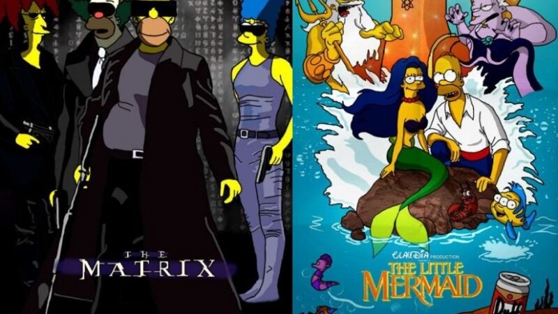 Jeigu Simpsonai vaidintų populiariuose filmuose…