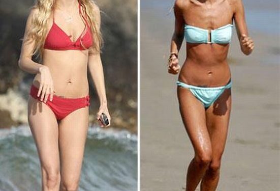 Gražūs figūros pokyčiai? Dar labiau sulysusios įžymybės (foto)