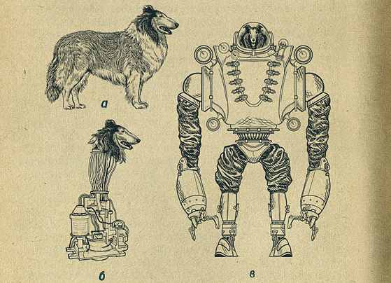 Sovietų mokslininkų eksperimentai - šuo kiborgas