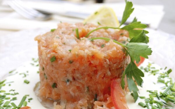 Lašišos ir varškės kupstelis