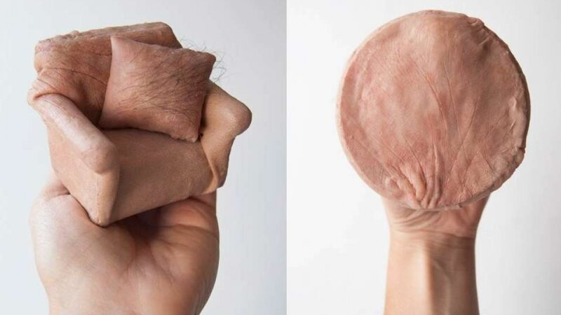 Žmogaus oda – skulptorės įrankis šokiruoti? (foto)