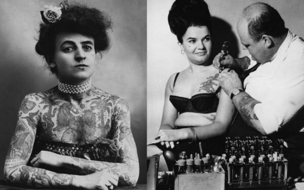 Tatuiruotosios retro damos (foto)