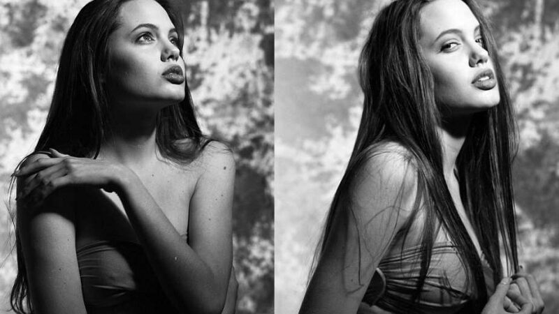 Stulbinantys 16-metės Angelinos Jolie kadrai iš apatinio trikotažo reklamos (foto)