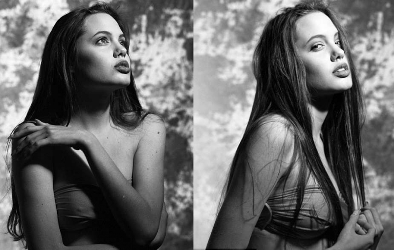 Stulbinantys 16-metės Angelinos Jolie kadrai iš apatinio trikotažo reklamos (foto)