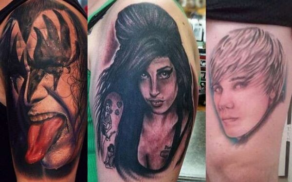 Kokių muzikos atlikėjų atvaizdus žmonės tatuiruojasi ant savo kūno?  (foto)