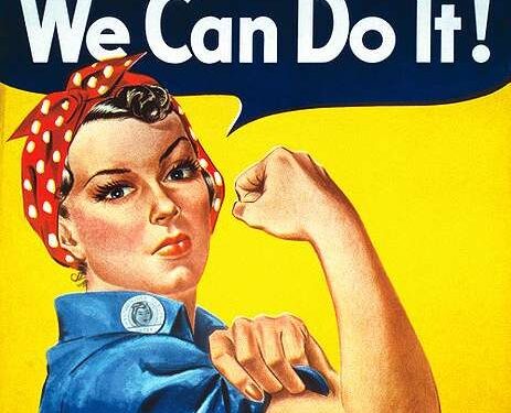 „Mes tai galim“ – stiprus „Rosie the Riveter“ šūkis