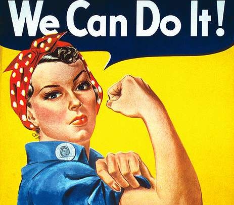„Mes tai galim“ - stiprus „Rosie the Riveter“ šūkis