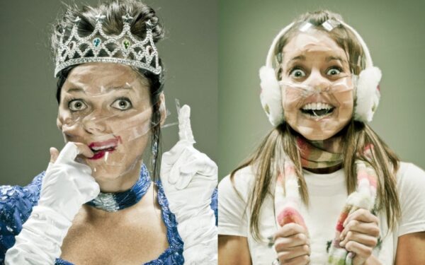 Išradinga: lipnia juosta išdarkytų veidų fotografijos (foto)