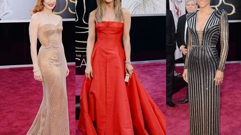 „Kuklios“ raudonojo kilimo puošmenos 2013 m. „Oskarų“ teikimo ceremonijoje (foto)