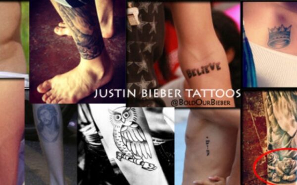 Justinas Bieberis švenčių proga pasidarė dar vieną tatuiruotę