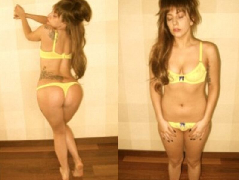 Suapvalėjusi Lady Gaga išplatino savo atviras nuotraukas (foto)