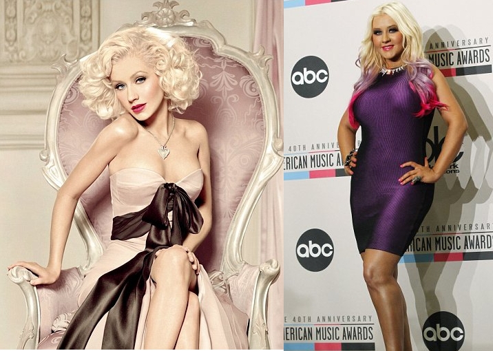 „Photoshop'o“ stebuklai: kvepalų reklamoje – perpus lieknesnė Ch. Aguilera (foto)