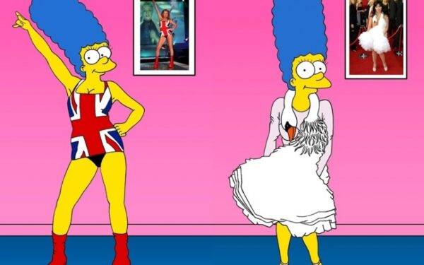 Stiliaus ikona: Mardžė Simpson pasimatavo garsiausias žymių moterų sukneles (foto)