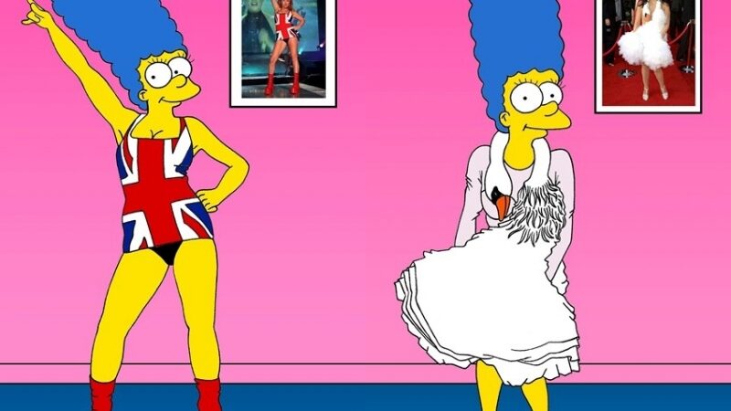 Stiliaus ikona: Mardžė Simpson pasimatavo garsiausias žymių moterų sukneles (foto)
