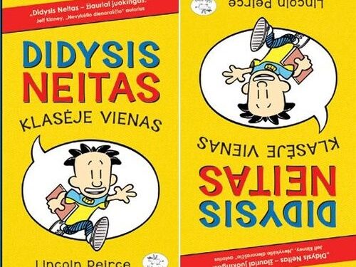Knygų pusryčių konkursas – nutrūktgalviška knyga „Didysis Neitas klasėje vienas“