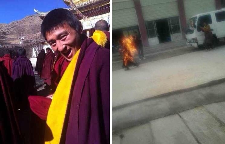 Tibete susidegino vienuolis - jau trečias šiemet (foto)