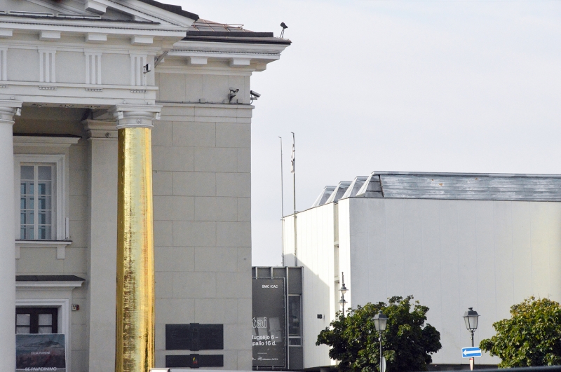 Kodėl viena Vilniaus Rotušės kolona tapo auksinė?