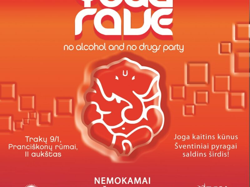 „Yoga Rave“ – nemokamas naujo formato vakarėlis