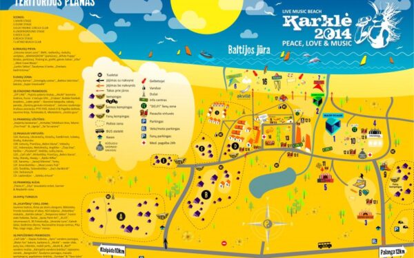 Į muzikos ir pramogų džiungles„Karklė 2014“ – su specialiu žemėlapiu