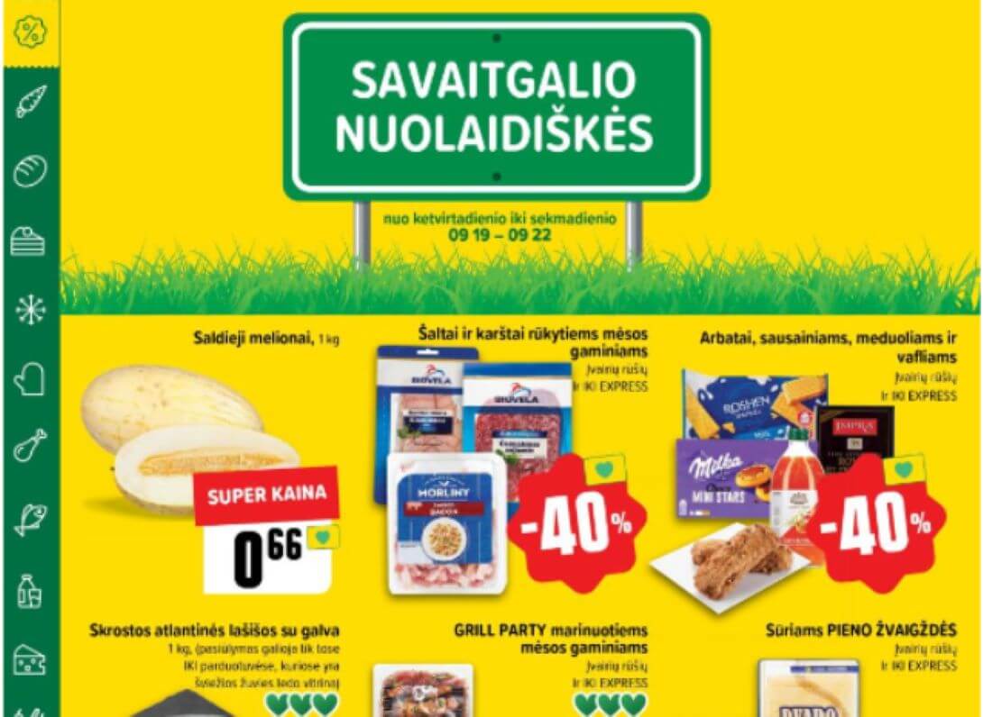 38 savaitės aktualiausios savaitgalio akcijos ir pasiūlymai