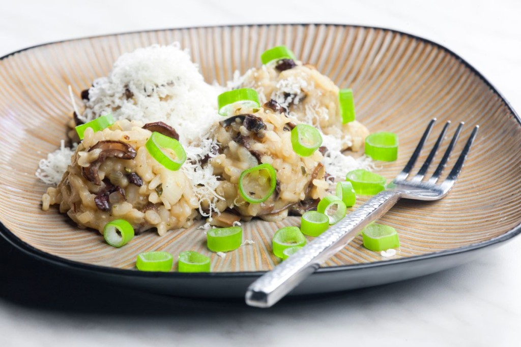 Valgomi grybai. Grybų risotto receptas