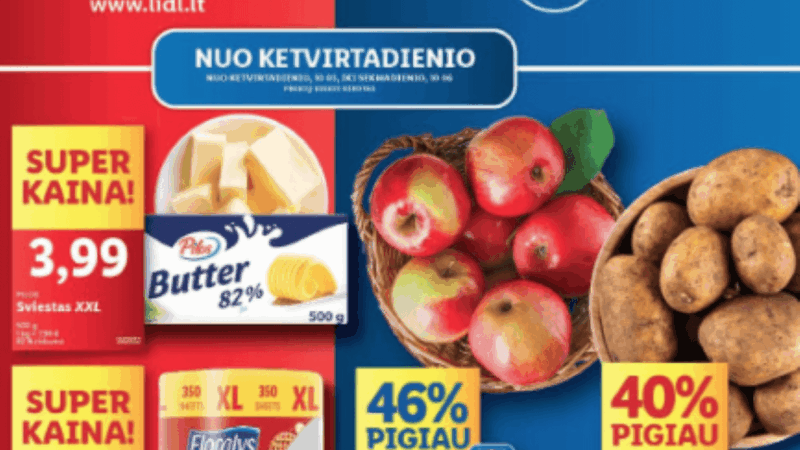40 savaitės geriausios savaitgalio (2024.10.03-10.06) MAXIMA, LIDL, IKI ir RIMI nuolaidos ir pasiūlymai su kainų analitike Irena pagal nuolaidos.lt svetaine